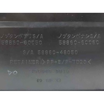 Recambio de rejilla aireadora para toyota bz4x (_eam1_) ev (xeam10) referencia OEM IAM 5886048050 TRASERA CENTRAL 