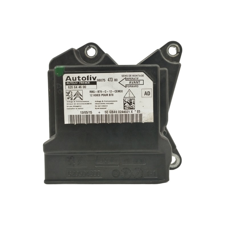Recambio de centralita airbag para citroën c4 picasso 1.6 blue-hdi fap referencia OEM IAM 9807547380 620644600 