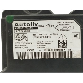 Recambio de centralita airbag para citroën c4 picasso 1.6 blue-hdi fap referencia OEM IAM 9807547380 620644600 