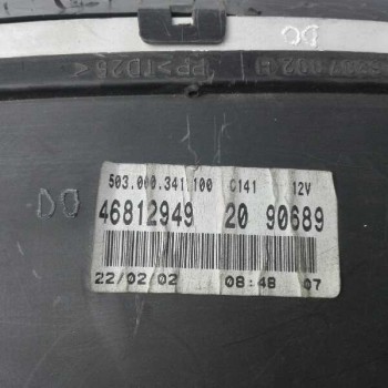 Recambio de cuadro instrumentos para fiat punto berlina (188) 1.9 diesel eco referencia OEM IAM 46812949  