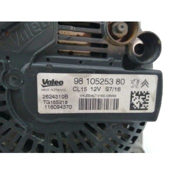 Recambio de alternador para peugeot 208 1.6 blue-hdi fap referencia OEM IAM 9810525380 CL15 TG15S218