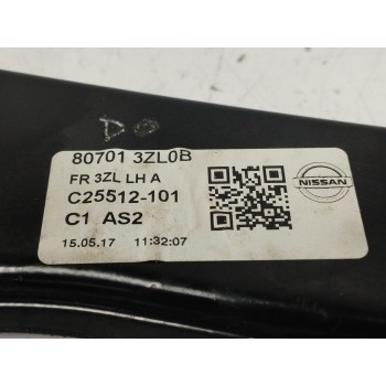 Recambio de elevalunas delantero izquierdo para nissan pulsar (c13) 1.5 turbodiesel cat referencia OEM IAM 807013ZL0B  