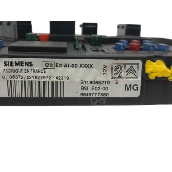 Recambio de caja reles / fusibles para peugeot 206 berlina 2.0 hdi cat referencia OEM IAM 9646777380  