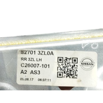 Recambio de elevalunas trasero izquierdo para nissan pulsar (c13) 1.5 turbodiesel cat referencia OEM IAM 827013ZL0A  