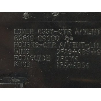 Recambio de rejilla aireadora para ssangyong kyron 2.0 referencia OEM IAM 6961009000 CENTRAL DERECHA 