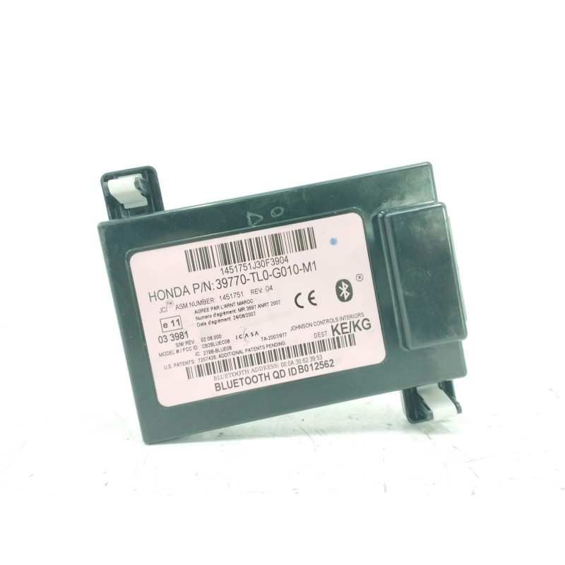 Recambio de modulo electronico para honda accord tourer (cw) 2.2 dtec cat referencia OEM IAM 39770TL0G010M1  