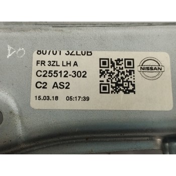 Recambio de elevalunas delantero izquierdo para nissan pulsar (c13) 1.2 16v cat referencia OEM IAM 807013ZL0B  
