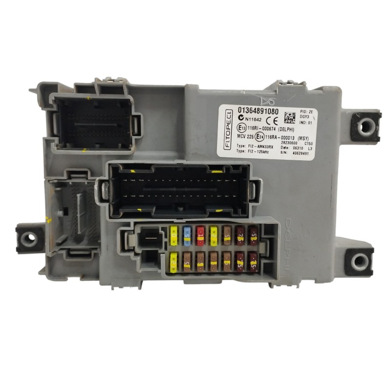 Recambio de caja reles / fusibles para fiat fiorino 1.3 16v jtd cat referencia OEM IAM 01364891080  