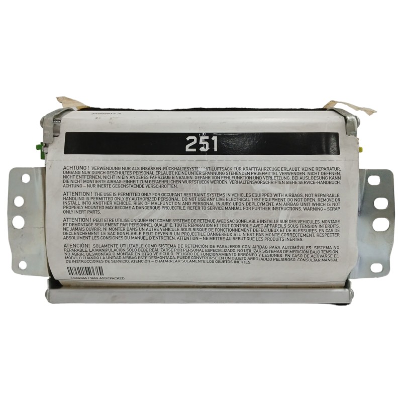 Recambio de airbag delantero derecho para mercedes-benz clase r (w251, v251) r 320 cdi 4-matic (251.022, 251.122) referencia OEM