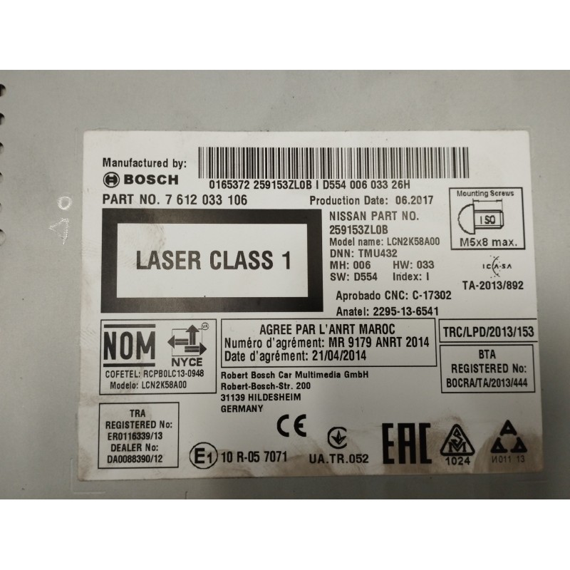 SISTEMA NAVEGACION GPS 7612033106