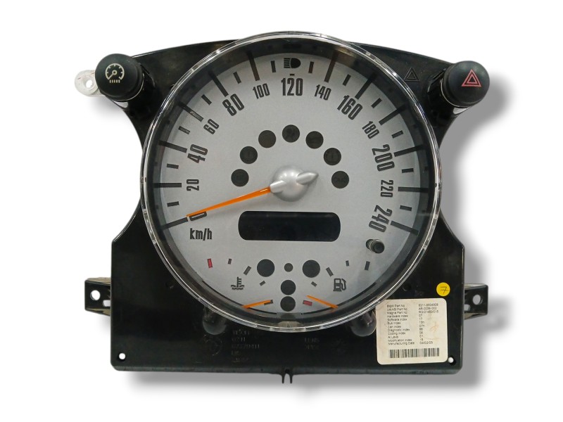 Recambio de cuadro instrumentos para mini mini (r50,r53) 1.6 16v cat referencia OEM IAM 62116924908 Recambio de cuadro instrumentos para mini mini (r50,r53) 1.6 16v cat referencia OEM IAM 62116924908