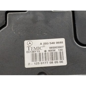 Recambio de electroventilador para mercedes-benz clase c (w203) berlina 2.2 cdi cat referencia OEM IAM A2035400688 885003907 A20