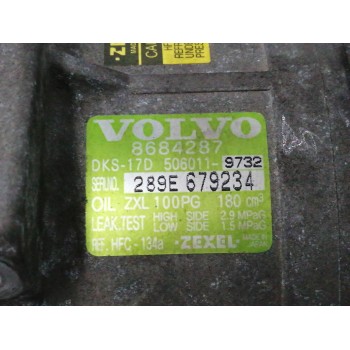 Recambio de compresor aire acondicionado para volvo s60 berlina 2.4 cat referencia OEM IAM 8684287 5060119732 