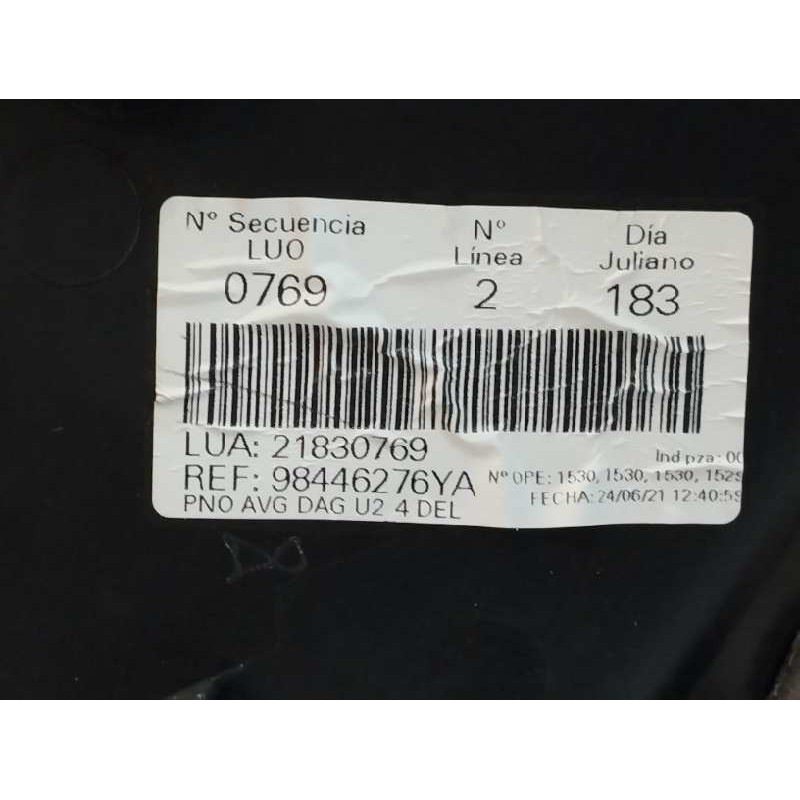 GUARNECIDO PUERTA DELANTERA IZQUIERDA NEGRO