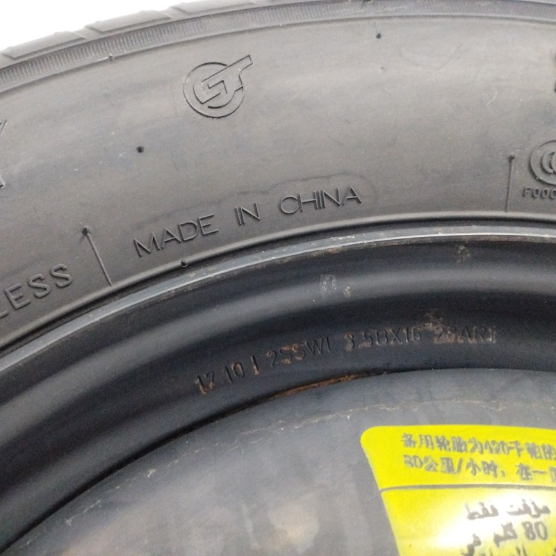 NEUMATICO REPUESTO 3 5BX16 ET32 5H 5X110