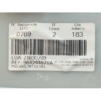 Recambio de guarnecido puerta trasera izquierda para citroën c4 grand picasso 1.5 blue-hdi fap referencia OEM IAM 98424487YA NEG