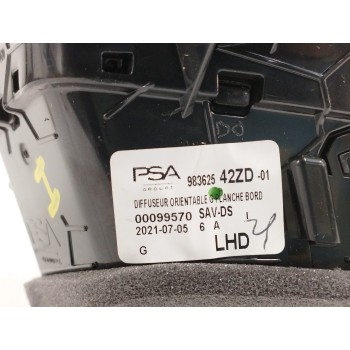 Recambio de rejilla aireadora para opel mokka 1.2 (76) referencia OEM IAM 98362542ZD LADO IZQUIERDO 