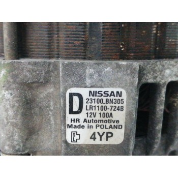Recambio de alternador para nissan primera berlina (p12) 2.2 16v turbodiesel cat referencia OEM IAM 23100BN305 100 A LR1100724B