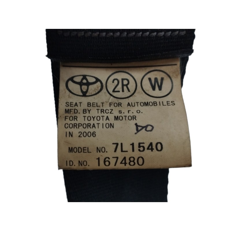 CINTURON SEGURIDAD TRASERO DERECHO