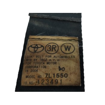 Recambio de cinturon seguridad trasero derecho para toyota corolla verso (r1) 2.2 d-cat referencia OEM IAM 7L1550 TERCERA FILA 