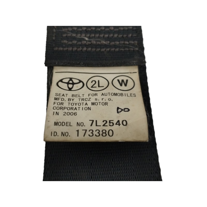 CINTURON SEGURIDAD TRASERO IZQUIERDO FILA CENTRAL