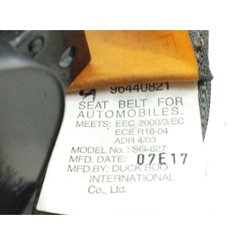 Recambio de cinturon seguridad trasero izquierdo para opel antara 2.0 cdti cat (z 20 dmh / llw) referencia OEM IAM 96440821  