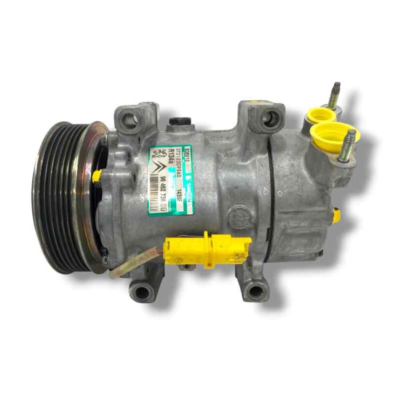 Recambio de compresor aire acondicionado para peugeot 206 berlina 1.4 hdi referencia OEM IAM 9646273880 SD6V12 