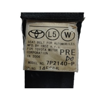 Recambio de cinturon seguridad delantero izquierdo para toyota corolla verso (r1) 2.2 d-cat referencia OEM IAM 7P2140P  