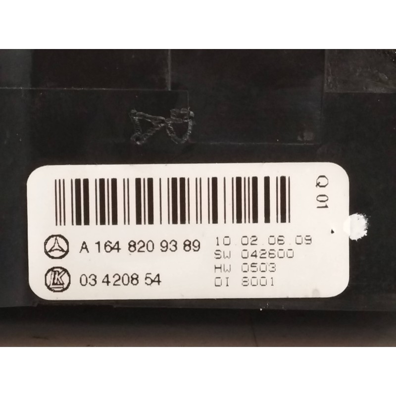 MANDO CLIMATIZADOR TRASERO 03420854