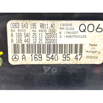 Recambio de cuadro instrumentos para mercedes-benz clase a (w169) 2.0 cdi cat referencia OEM IAM A1695409547 0263643195 