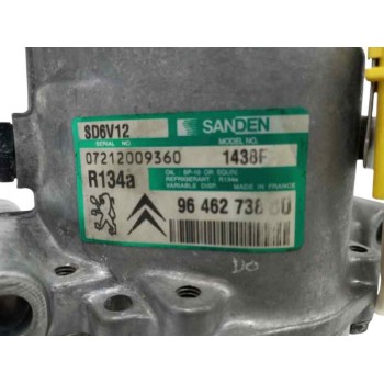 Recambio de compresor aire acondicionado para peugeot 206 berlina 1.4 hdi referencia OEM IAM 9646273880 SD6V12 
