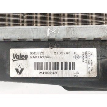 Recambio de radiador agua para renault megane iii berlina 5 p 1.6 16v referencia OEM IAM 214100014R  