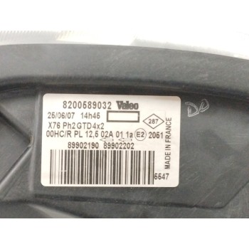 Recambio de faro derecho para renault kangoo (f/kc0) 1.5 dci diesel referencia OEM IAM 8200589033 89902189 