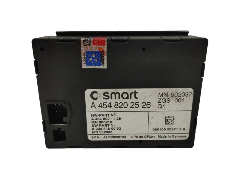 Recambio de modulo electronico para smart forfour 1.1 cat referencia OEM IAM MN902037 A4548202526 Recambio de modulo electronico para smart forfour 1.1 cat referencia OEM IAM MN902037 A4548202526