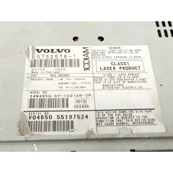 Recambio de sistema audio / radio cd para volvo s40 berlina 1.6 diesel cat referencia OEM IAM 307525781  