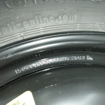 Recambio de neumatico repuesto para citroën c4 picasso 1.6 blue-hdi fap referencia OEM IAM 28AR1 3,5BX16 ET32 5H 5X108