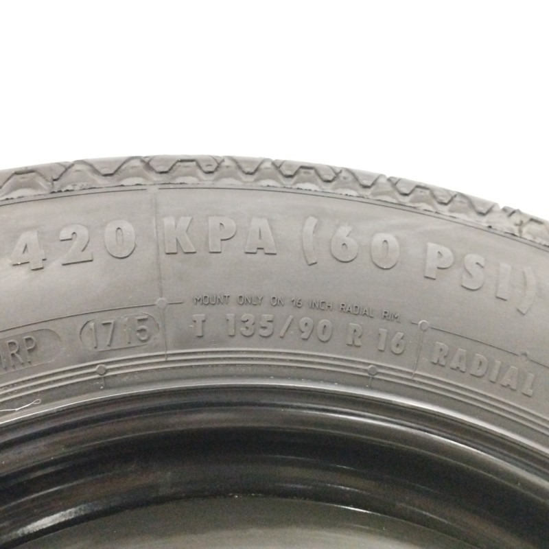 NEUMATICO REPUESTO 3 5BX16 ET32 5H 5X108