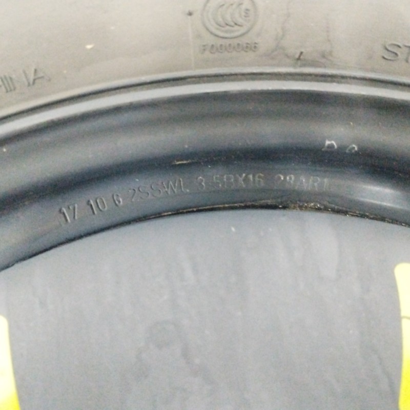 NEUMATICO REPUESTO 3 5BX16 ET32 5H 5X108