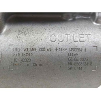 Recambio de valvula intercambio de calefaccion para toyota bz4x (_eam1_) ev (xeam10) referencia OEM IAM 8710142021 CALENTADOR DE