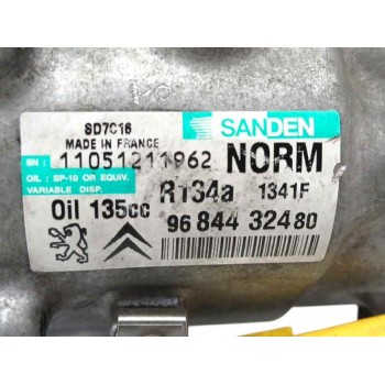 Recambio de compresor aire acondicionado para citroën c4 picasso 1.6 16v hdi fap referencia OEM IAM 9684432480  