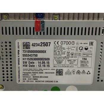 Recambio de pantalla multifuncion para opel corsa e selective referencia OEM IAM 42342507 555343750 