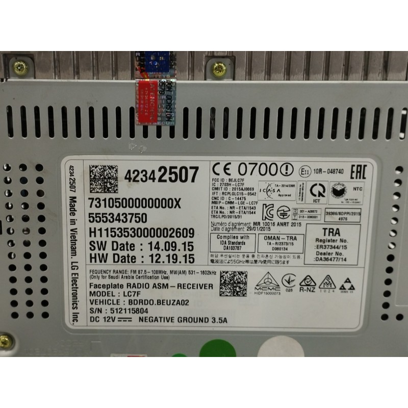 PANTALLA MULTIFUNCION 555343750