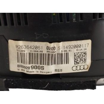 Recambio de cuadro instrumentos para audi a4 cabrio (8h) 2.0 16v tfsi referencia OEM IAM 8H0920900S 0263642061 