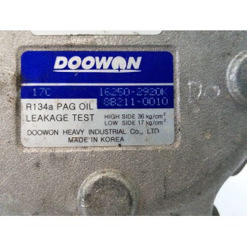 Recambio de compresor aire acondicionado para kia sportage 2.0 crdi referencia OEM IAM 162502920K  