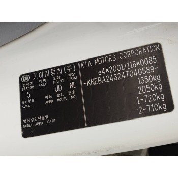 Recambio de carroceria corte para kia picanto 1.1 cat referencia OEM IAM   