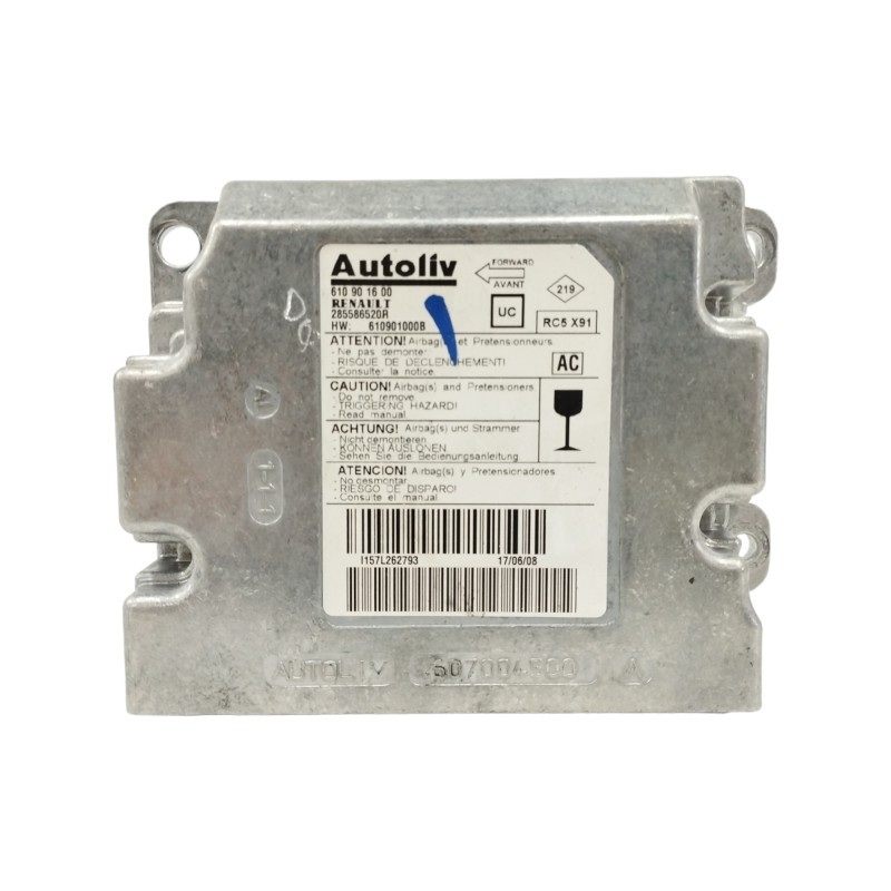 Recambio de centralita airbag para renault laguna grandtour iii 2.0 dci diesel fap referencia OEM IAM 285586520R 610901600 