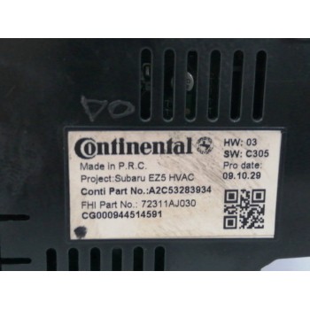 Recambio de mando climatizador para subaru legacy v (bm) 2.0 d awd (bmd) referencia OEM IAM 72311AJ030 A2C53283934 