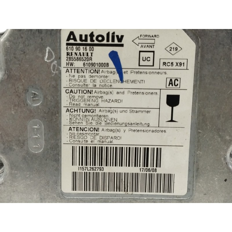 CENTRALITA AIRBAG 610901600