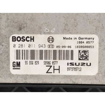 Recambio de centralita motor uce para opel astra gtc 1.7 16v cdti referencia OEM IAM 55556829 0281011943 8973785712