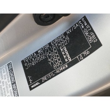 Recambio de carroceria corte para toyota corolla (e15) 1.6 16v cat referencia OEM IAM   